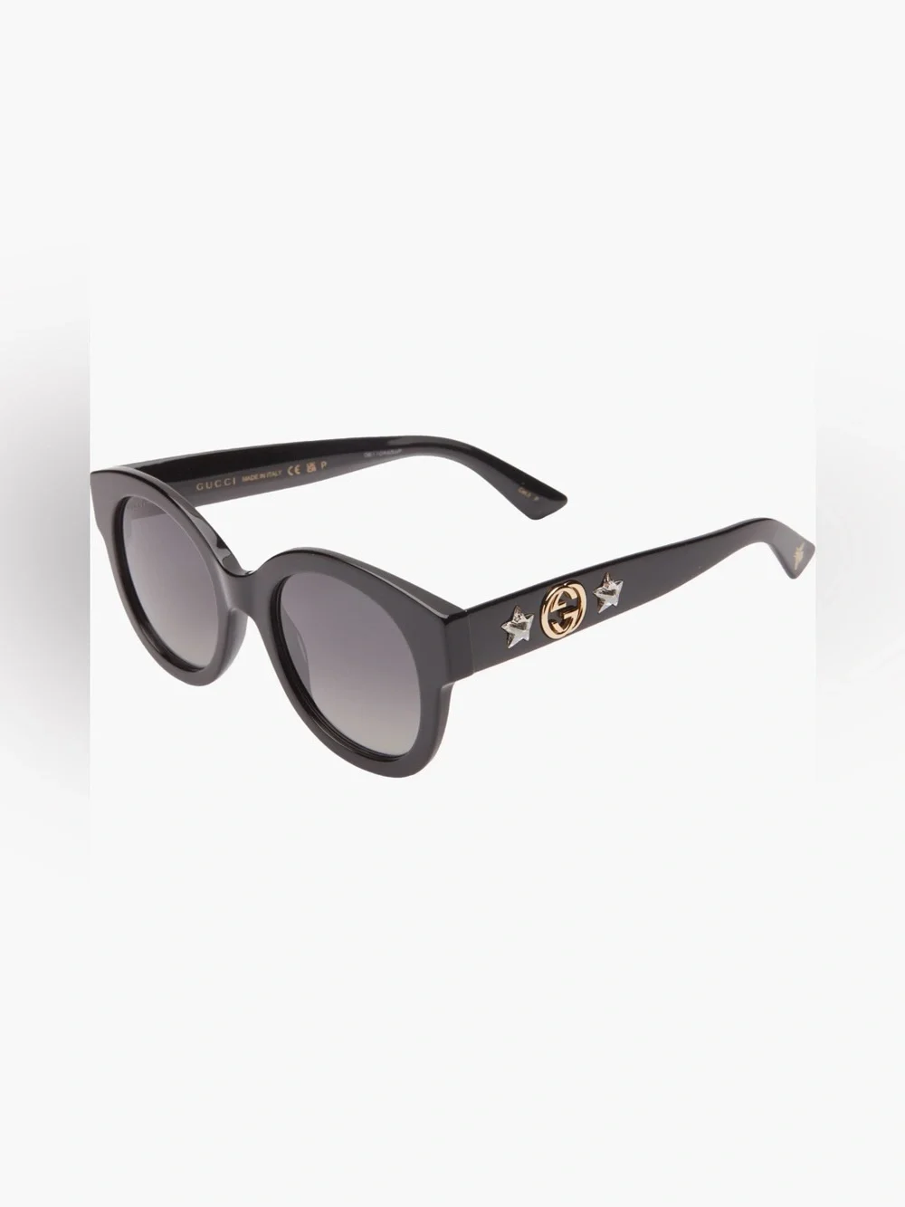 Gucci 51mm Round Polarized Sunglasses